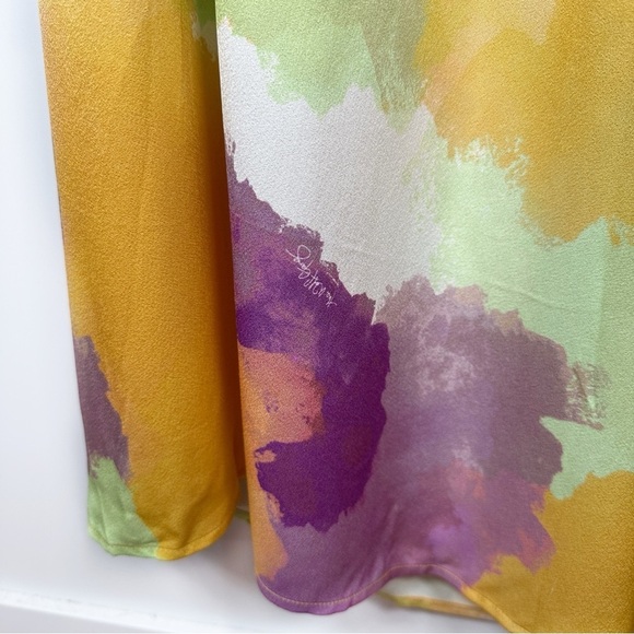 NEW The Wolf Gang Pacifica One Shoulder Maxi Dress in Arte Print Size S - Picture 16 of 17